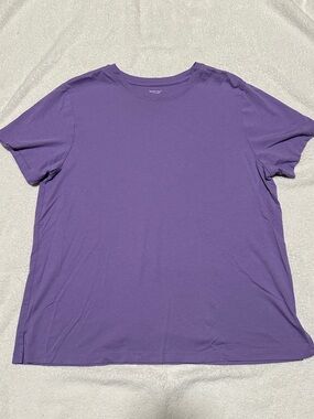 Member’s Mark Ladies Essential Crewneck Short Sleeve Tee - Purple - Size XL